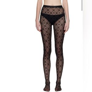 Marine Serre All-Over Moon Printed Tights